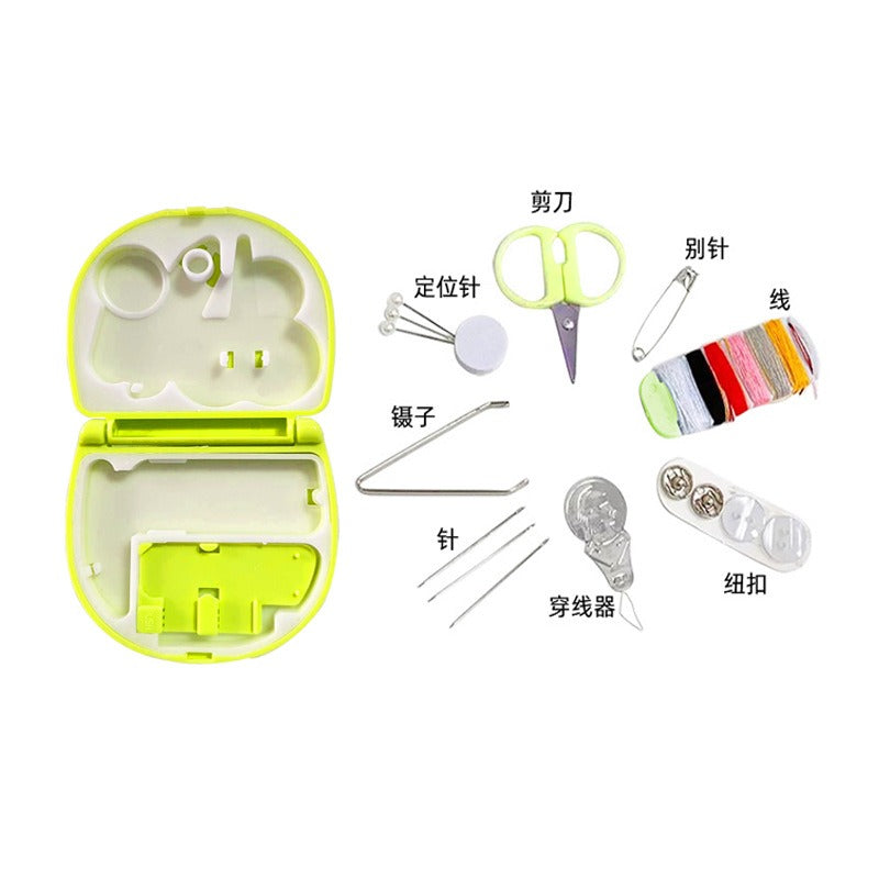 Mini Needle Sewing Kit Compact Storage Box DIY Tool