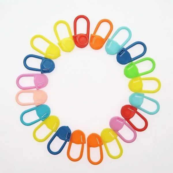 120 Pack Colorful Stitch Markers Locking Crochet Knitting Tools