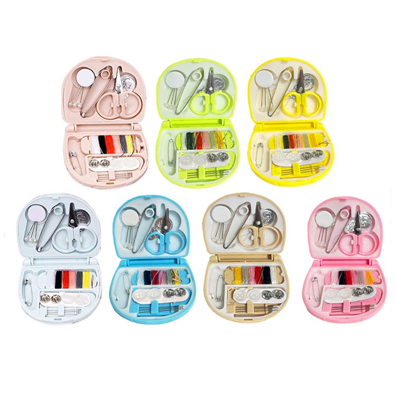 Mini Needle Sewing Kit Compact Storage Box DIY Tool