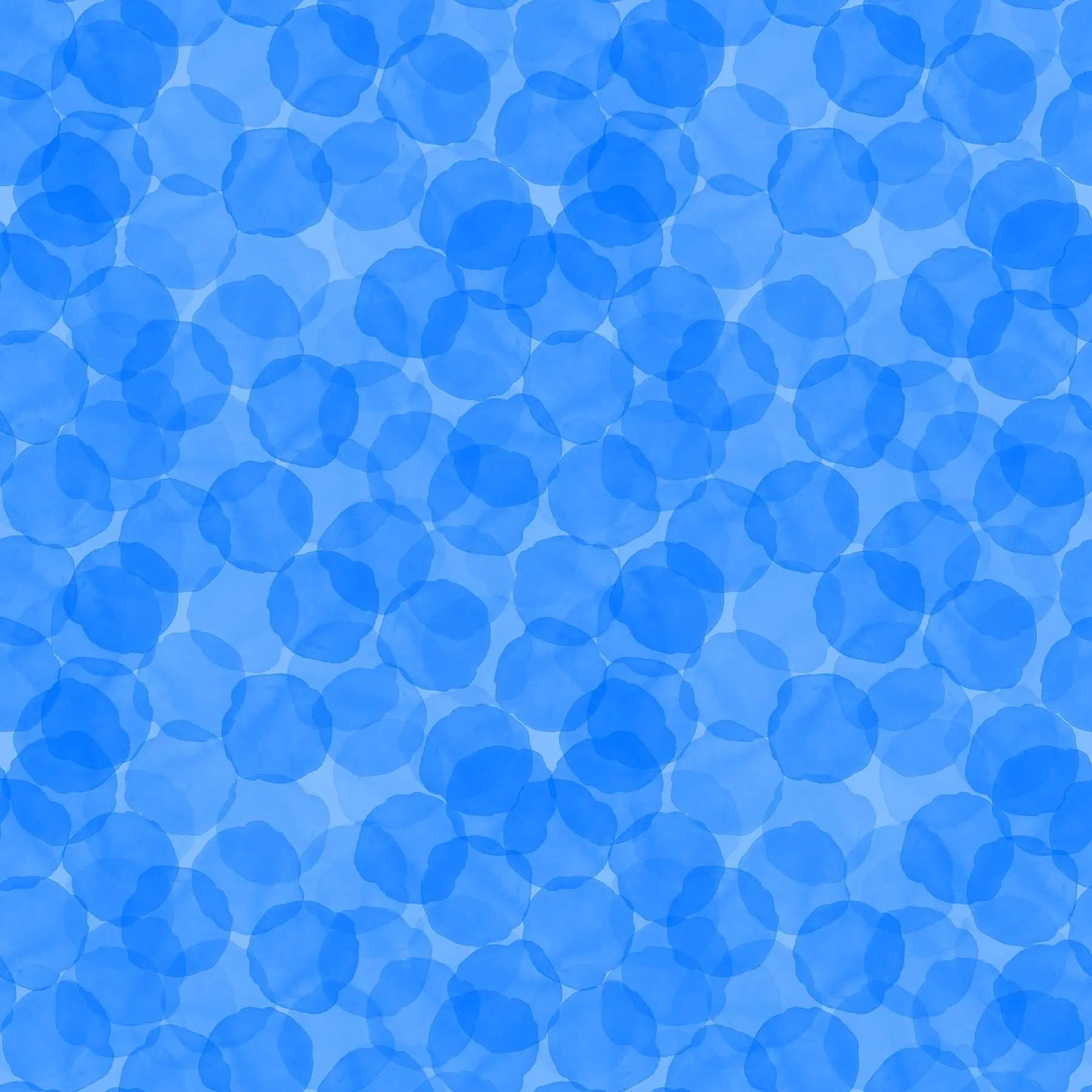 Blue Curacao Juicy Tonal Trio Cotton 44"/45" Fabric Per Yard