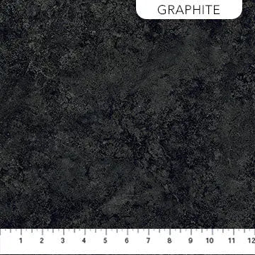 Black Graphite Quartz Stonehenge Gradations Cotton 44"/45" Fabric Per Yard