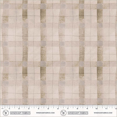 Oatmeal Plaid Cotton 43”/44” Fabric Per Yard