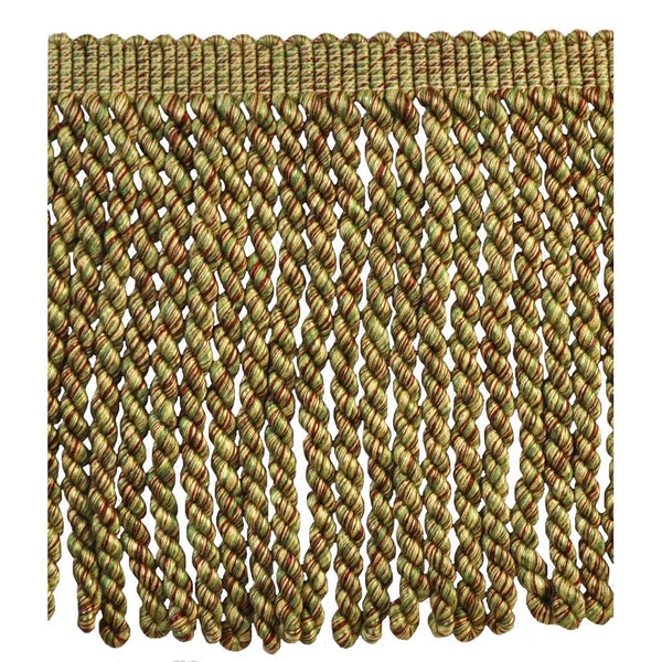 9-inch Bullion Fringe (5 Yard Roll) - BF-4010-61/14  Mocha and Mint Green