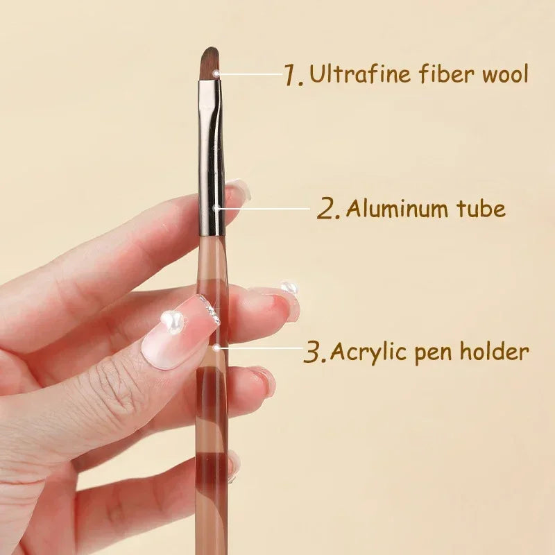 9PCS UV Gel Nail Brush Set for DIY Nail Art
