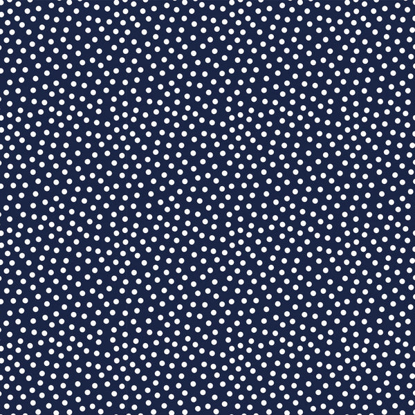 Barely Basics Lots a Dots Quilting Cuddle Navy Fabric Per Yard