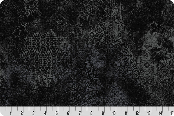 Barely Basics Stone Wash Quilting Cuddle Black Fabric - ( 7/8 Yard Pack )