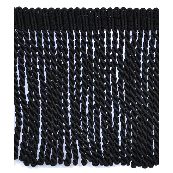 Basics Collection - 6" Bullion Fringe (25 Yard Roll) - BF-4901-02 Black