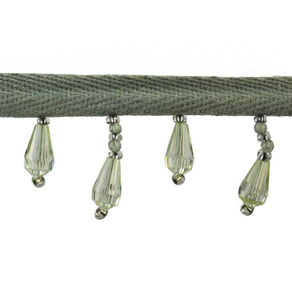 Beaded Fringe - 1 1/2" width (15 Yard Roll) - BB-902-14 Mint Green