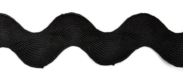 Belagio 2 1/4?¢Ç¨¬ù Black 38MM Rainbow Collection Ric Rac Trim, x 15 yd