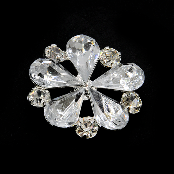 Belagio Enterprises - 1 1/8" Width Rhinestone Buttons (6pcs per Order) - BRB-115