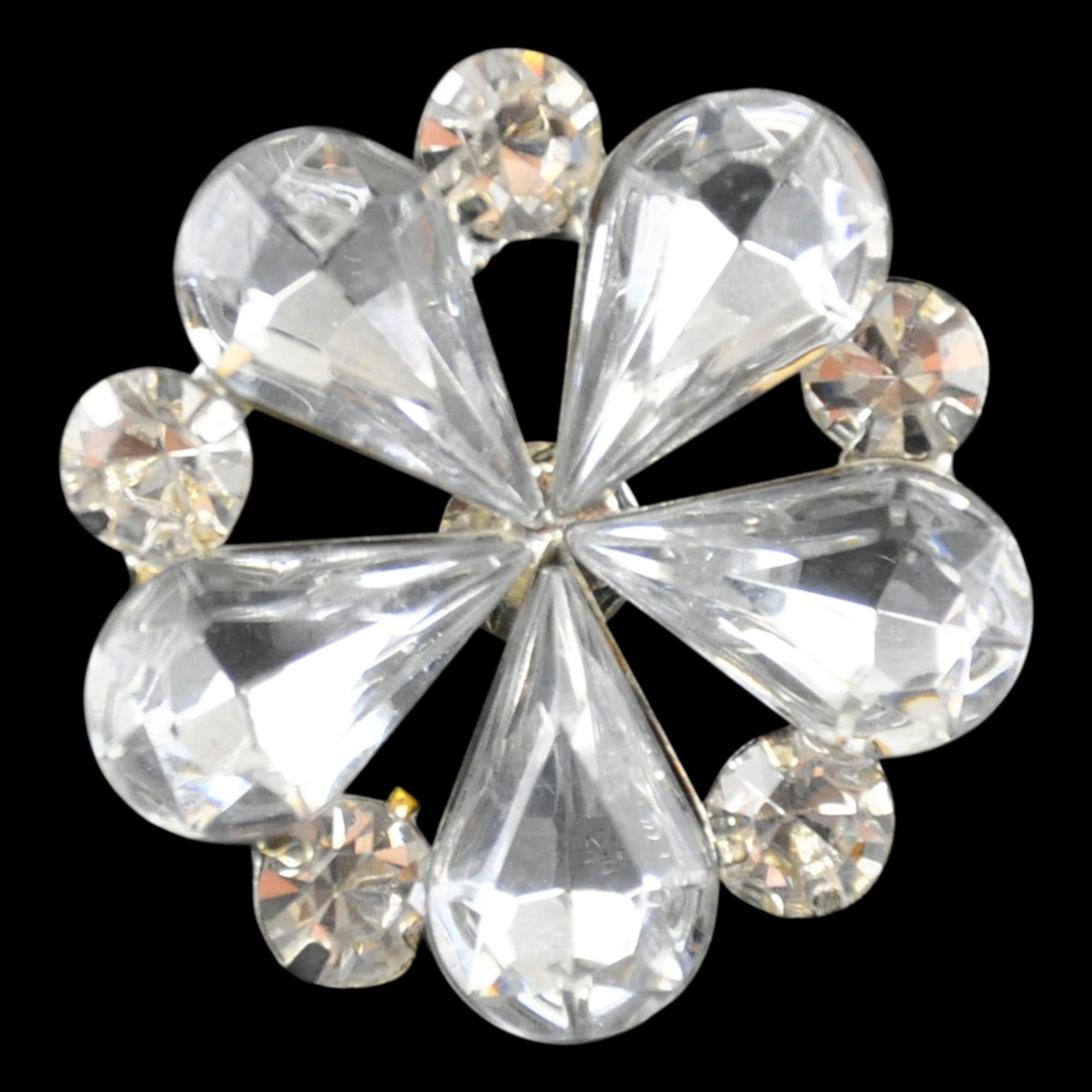 Belagio Enterprises - 1 1/8" Width Rhinestone Buttons (6pcs per Order) - BRB-115