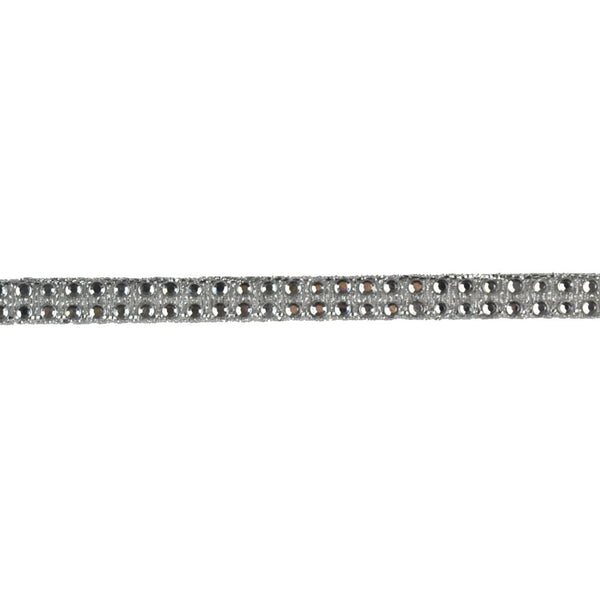 Belagio Enterprises - 1/4" Width Iron on Rhinestone Trim (10 Yard Roll) - BR-424-11 Silver