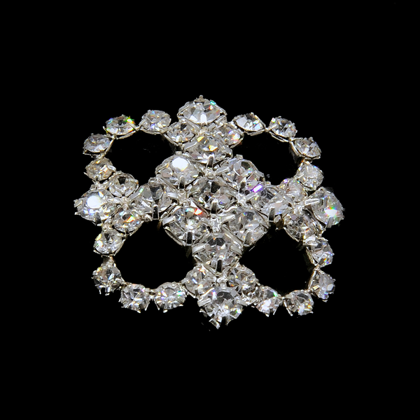 Belagio Enterprises - 1" Width Rhinestone Buttons (6pcs per Order) - BRB-116