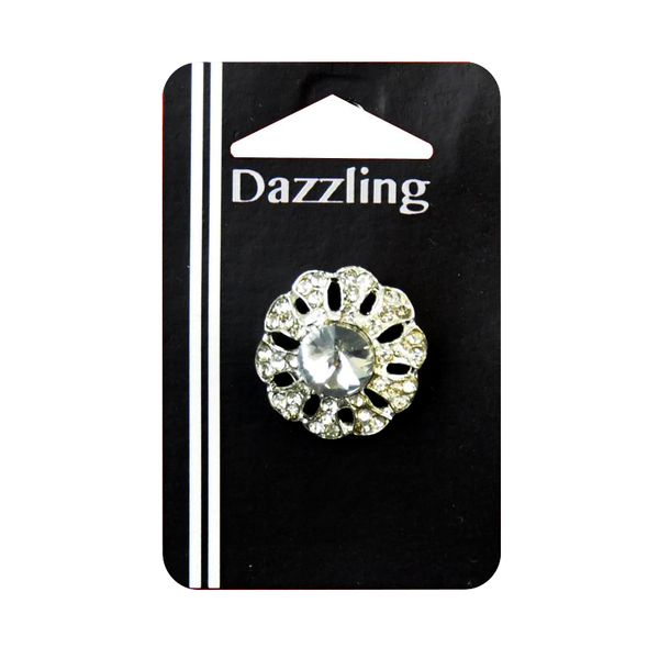 Belagio Enterprises - 1" Width Rhinestone Buttons (6pcs per Order) - BRB-158