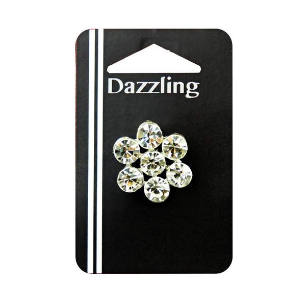 Belagio Enterprises - 1" Width Rhinestone Buttons (6pcs per Order) - BRB-163