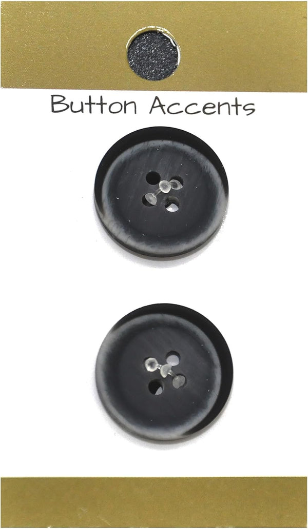 Belagio Enterprises - 2pcs Colorfast Resin Buttons (6 Cards Per Order) | BPP-B8 Brown