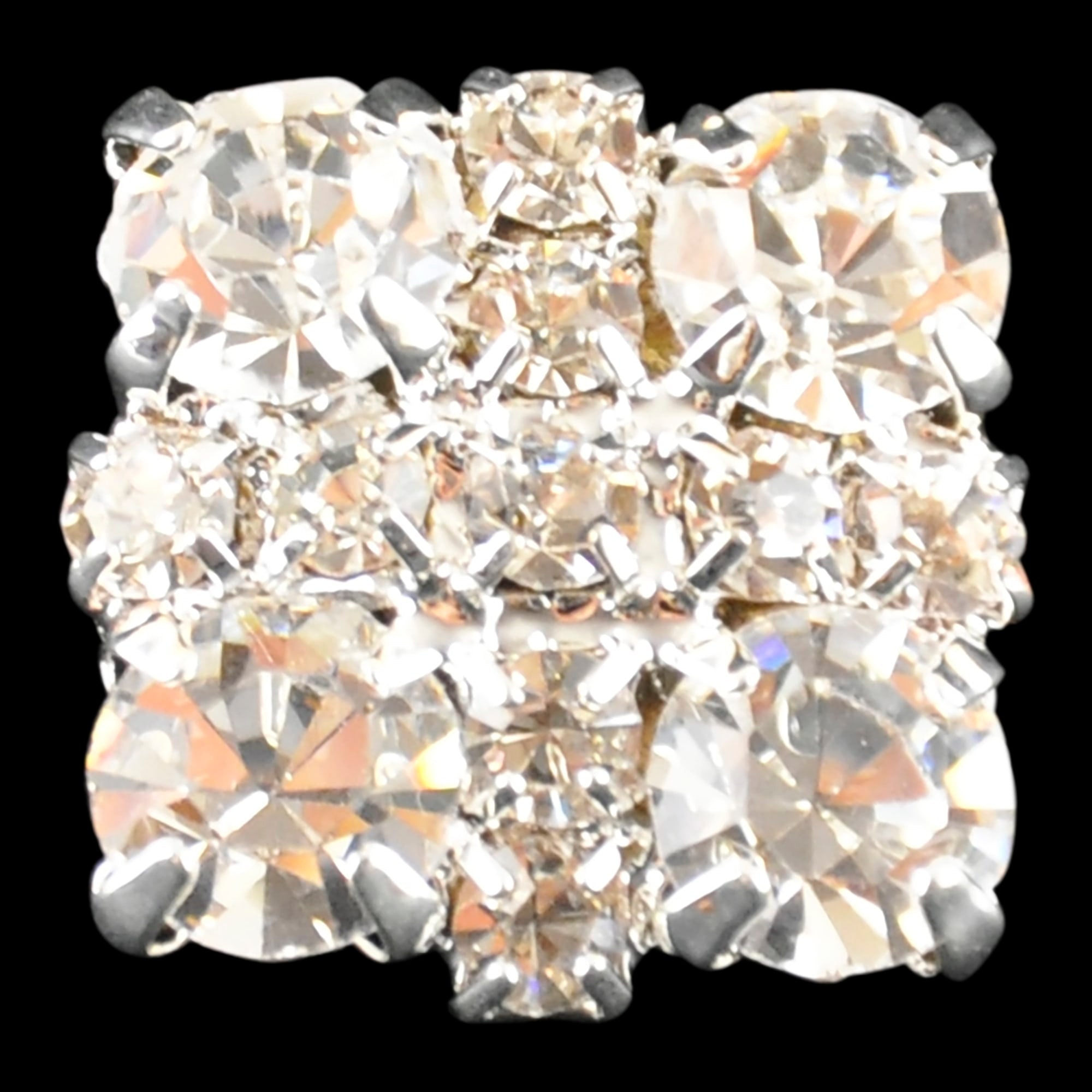 Belagio Enterprises - 3/4" Width Rhinestone Buttons (6pcs per Order) - BRB-114