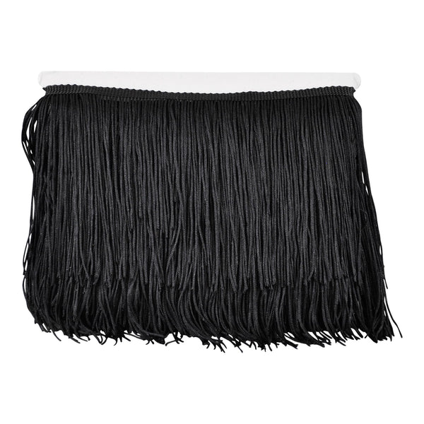 Belagio Enterprises - 6-inch Chainette Fringe (10 Yard Roll) - P-7045-02 Black