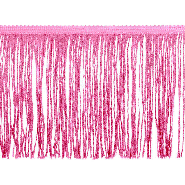 Belagio Enterprises - 6-inch Metallic Chainette Fringe (15 Yard Roll) - P-7045M-20 Pink