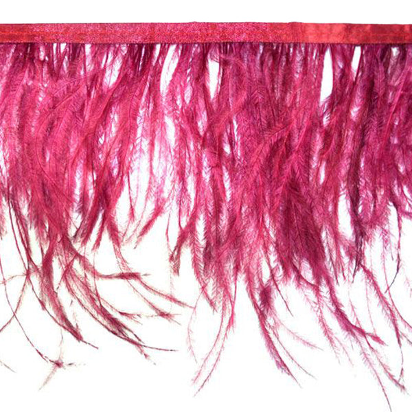 Belagio Enterprises - 6-inch Ostrich Feather Trim (11 Yard Bolt) - B-1139-70 Plum