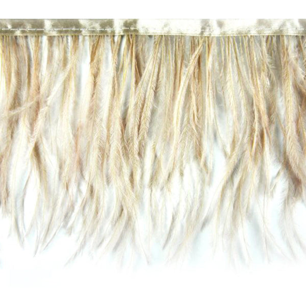 Belagio Enterprises - 6-inch Ostrich Feather Trim (11 Yard Bolt) - B-1139-82 Taupe