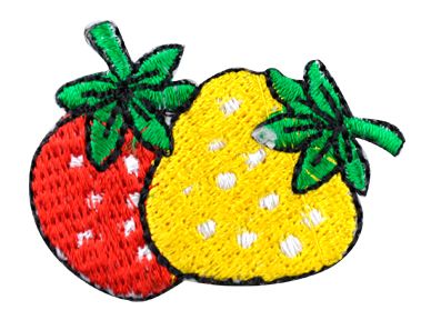 Belagio Enterprises - Assorted Appliqu?©s Strawberries, Yellow & Red (12pcs per Pack) - BM-5518