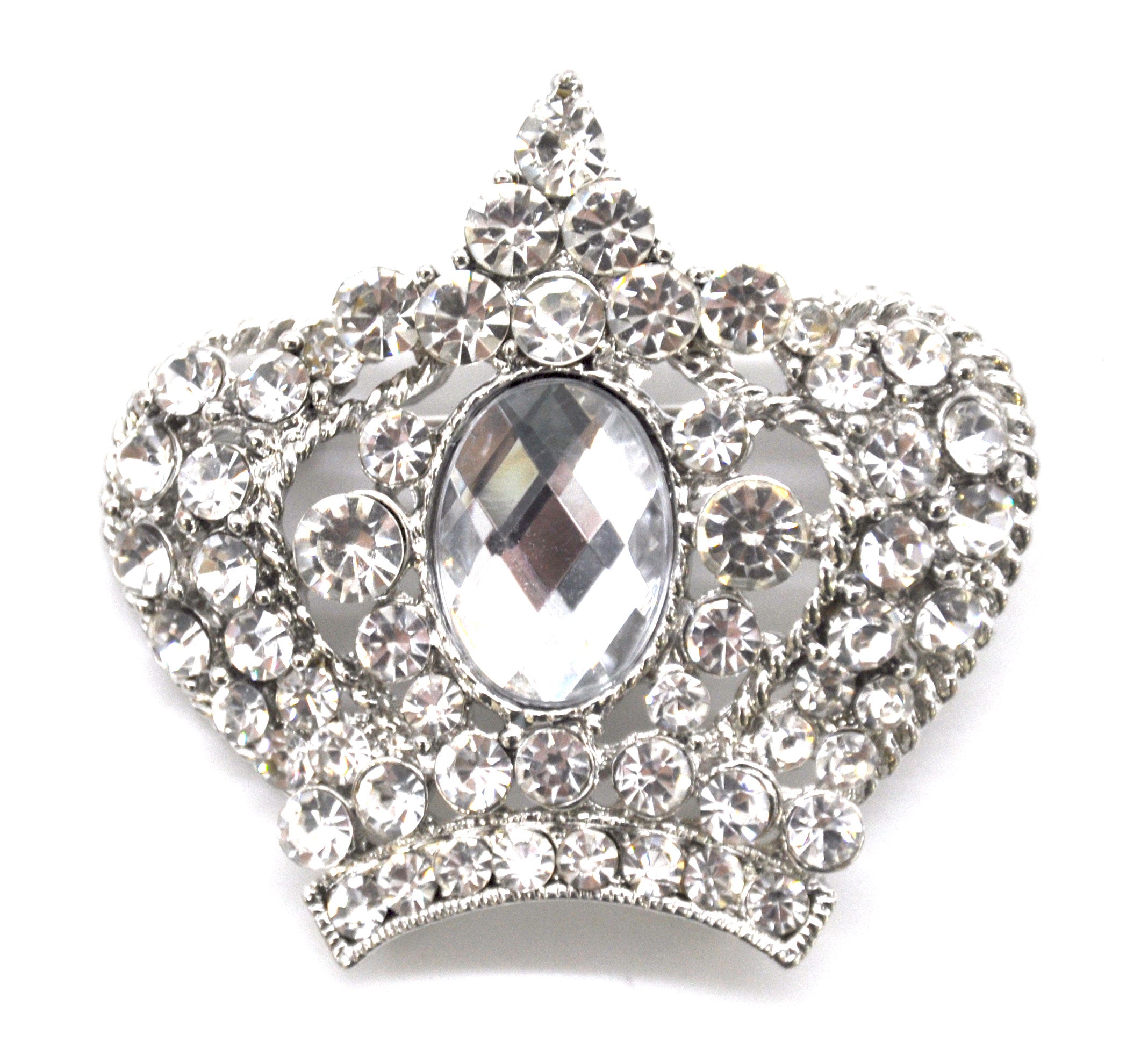 Belagio Enterprises -  Rhinestone Brooch - 2" W x 2" L - BW-141