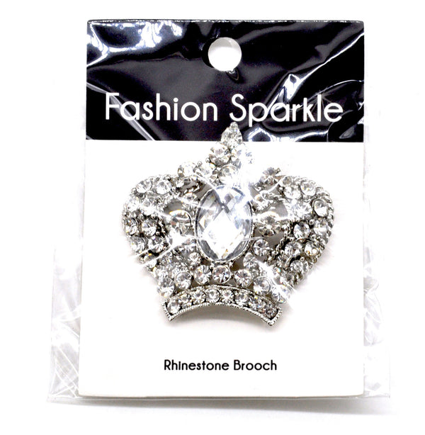 Belagio Enterprises -  Rhinestone Brooch - 2" W x 2" L - BW-141