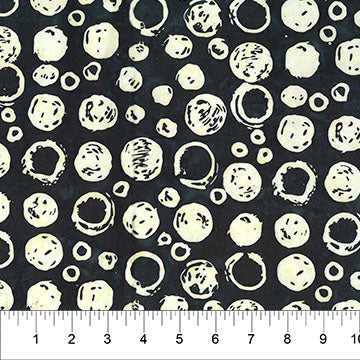Black Bubble Celebration Cotton 44”/45” Fabric Per Yard