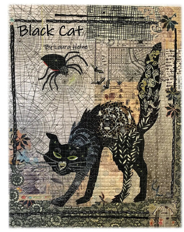 Black Cat Collage Pattern