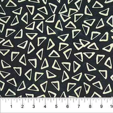 Black Scattered Triangle Celebration Cotton 44”/45” Fabric Per Yard