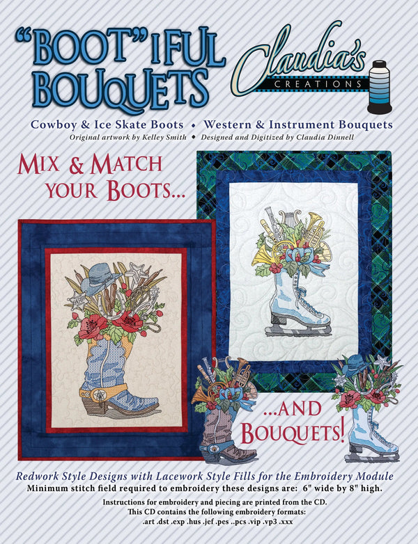Bootiful Bouquets Cowboy / Ice Skate