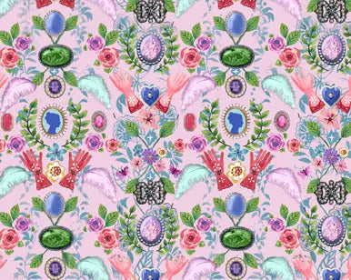 Cameo Pink Cotton 44"/45" Fabric Per Yard