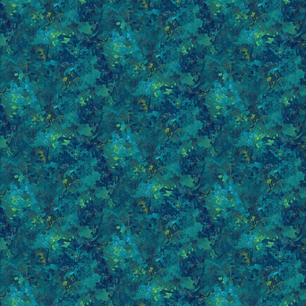 Chroma Peacock Blue 9060-66 Cotton 44"/45" Fabric Per Yard