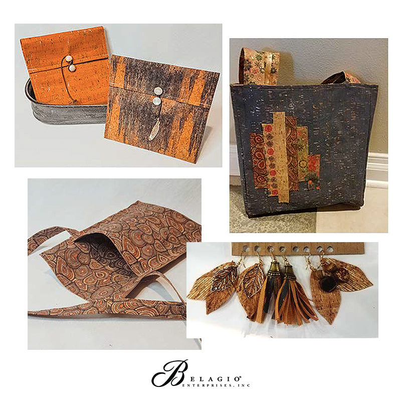 Cork Fabric - Style 1017 Floral Sketch