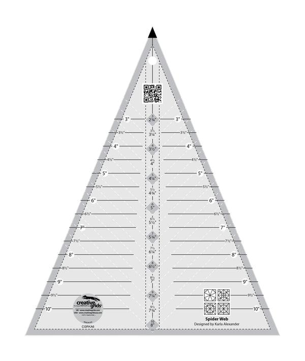 Creative Grids Spider Web Quilt Ruler