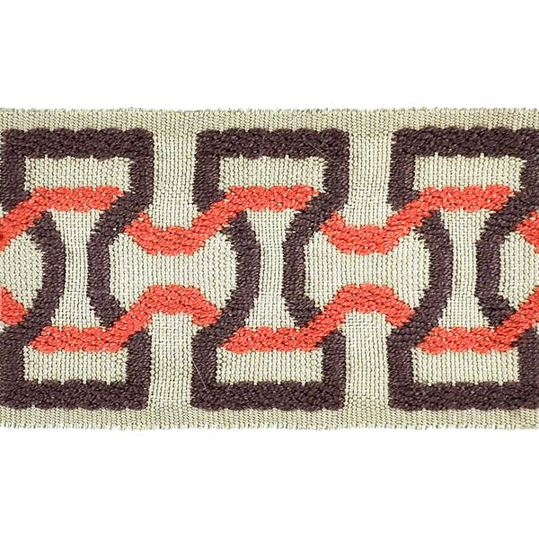 Elegance Collection - 2" width Braid (25 Yard Roll) - BR-7090-08/21 Fuchsia and Silver