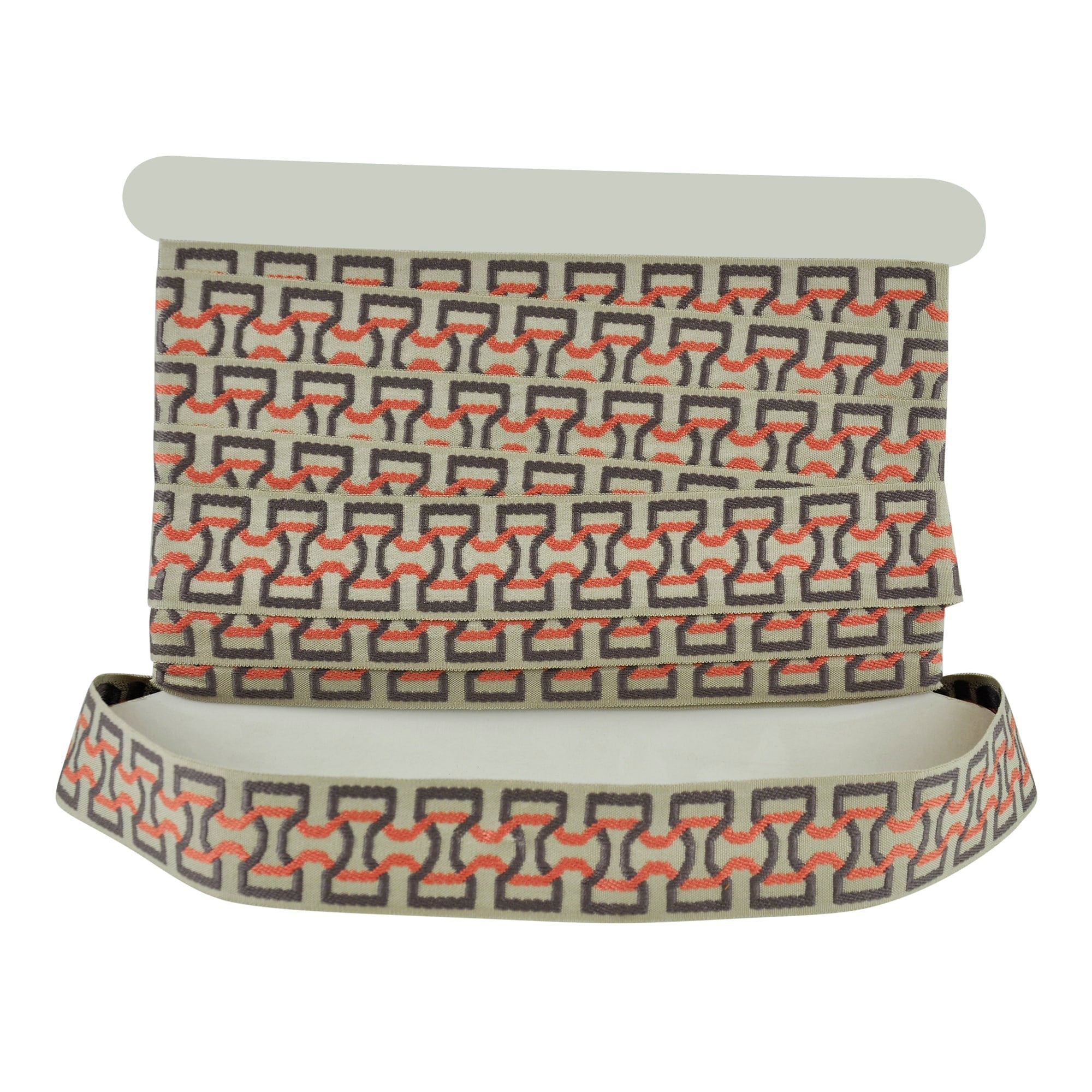 Elegance Collection - 2" width Braid (25 Yard Roll) - BR-7090-08/21 Fuchsia and Silver