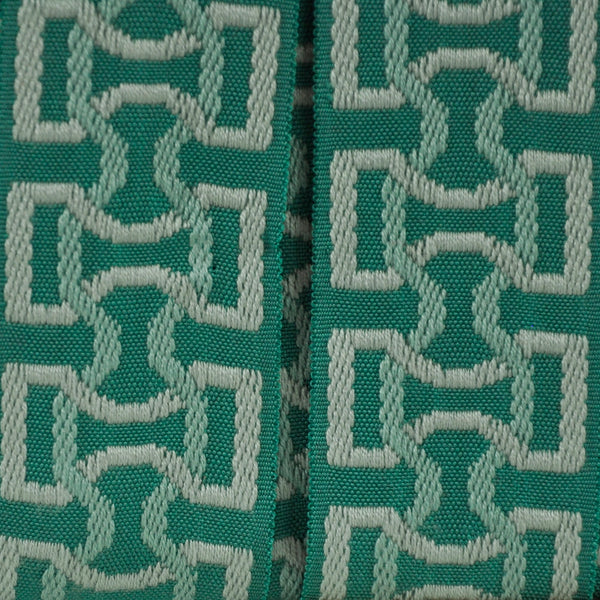 Elegance Collection - 2" width Braid (25 Yard Roll) - BR-7090-13/33 Turquoise and Mint