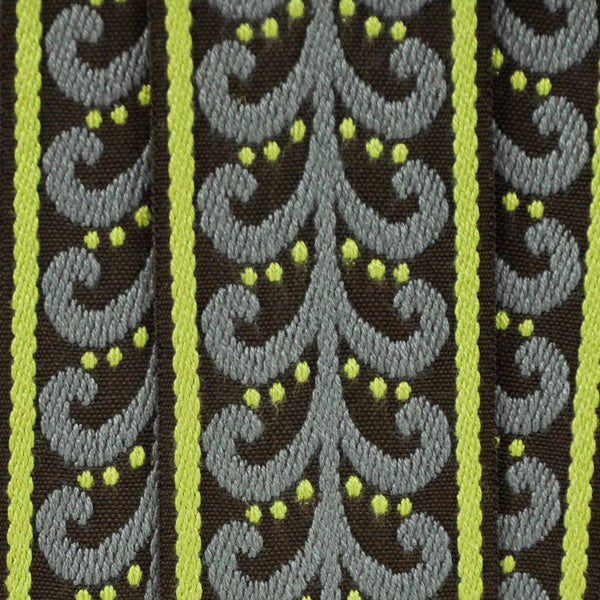 Elegance Collection - 2" width Braid (25 Yard Roll) - BR-7091-63/49 Moss and Brown