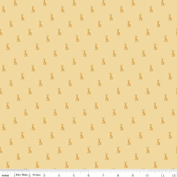 Emma Austen Family Crest Yellow 43"/44" Fabric Per Yard