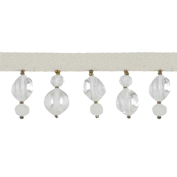Fantasia Collection - 2" width BEADED FRINGE (15 Yard Roll) - BB-9912-01 Clear