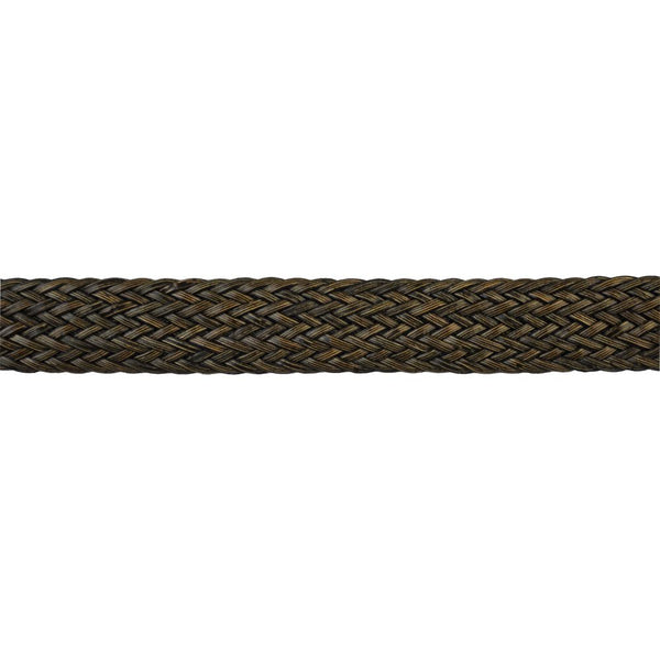 Faux Leather Woven Braid - 1" Width (15 Yard Roll) - BR-7183-66 Chocolate