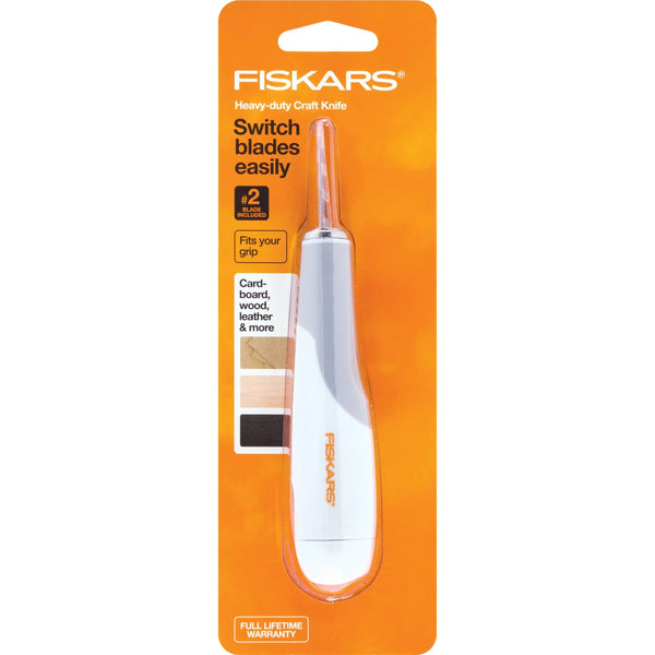 Fiskars Heavy-Duty Easy Change Detail Knife With No 2 Blade