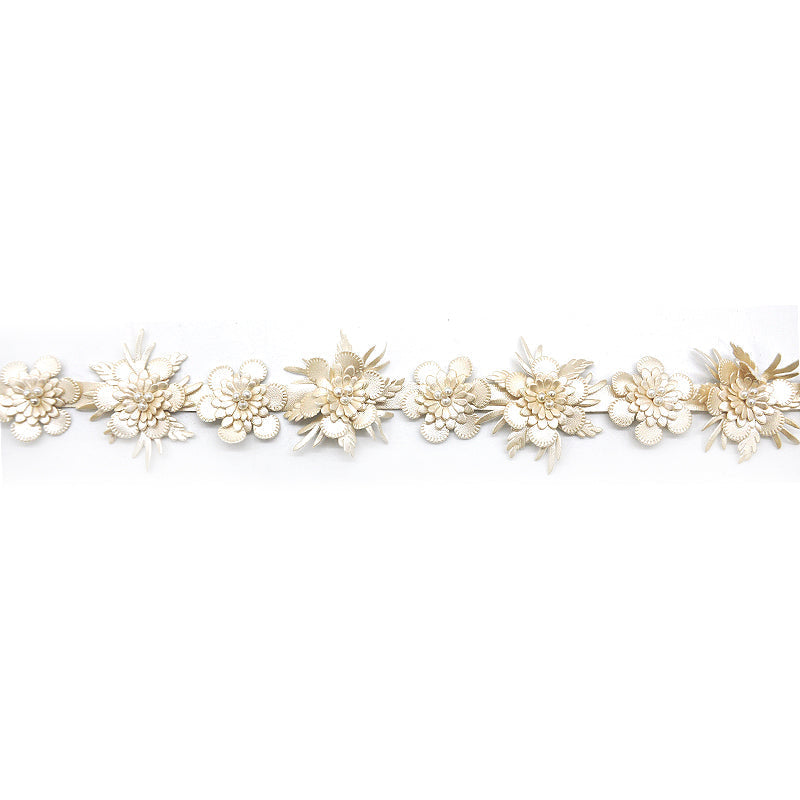 Floral Vinyl Trim - 2" Width (10 Yard Roll) - BFV-50-28 Fawn