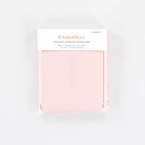 Folding Storage Tote Blank Blush