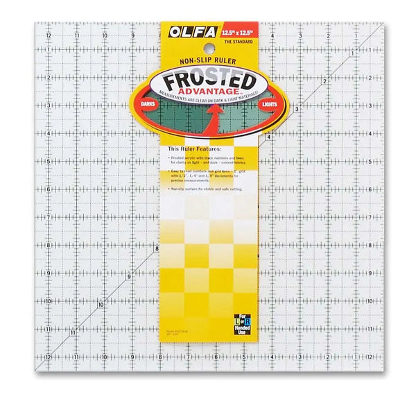 Frosted Acrylic Olfa Ruler 12-1/2in x 12-1/2in The Standard