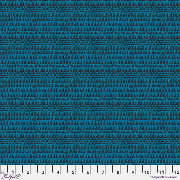 Geo Azure Cotton 44"/45" Fabric Per Yard