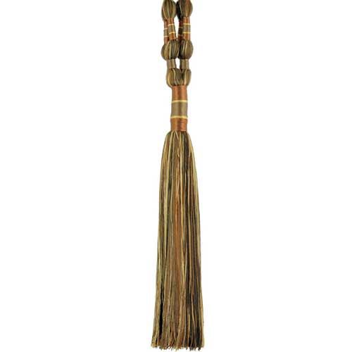Godiva Collection - 12" length SINGLE TIEBACK - BT-6099-88/66 Dark Brick and Chocolate