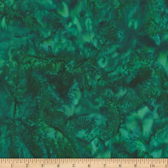 Green Mallard Watercolor Waves Wideback Fabric per yard